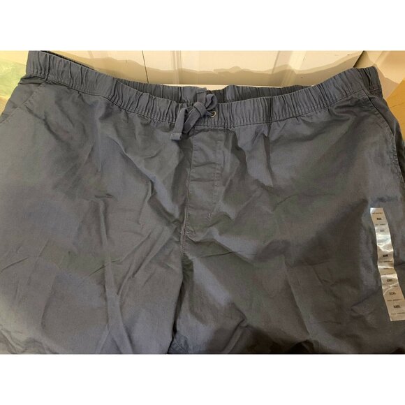 Free Assembly Men’s Sz 3XL Blue Flat‎ Front E-Waist Utility Drawstring Shorts - Picture 3 of 7